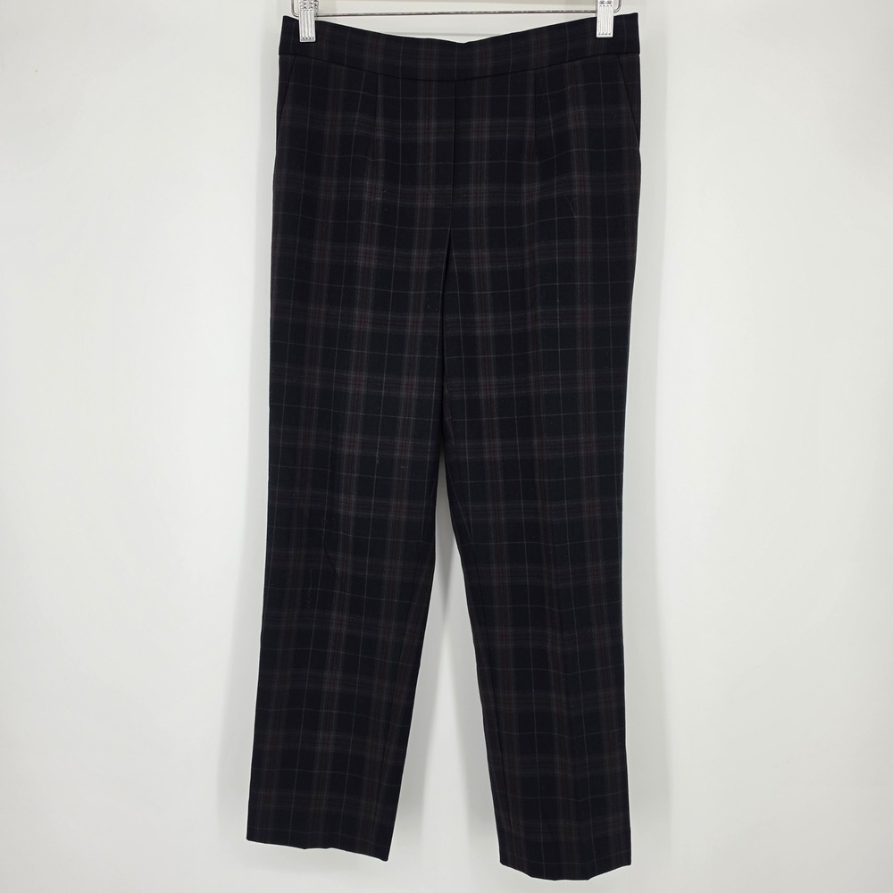 Babaton‎ Dexter Pant Size 6 Navy Brown Plaid Dark Academia Office Siren